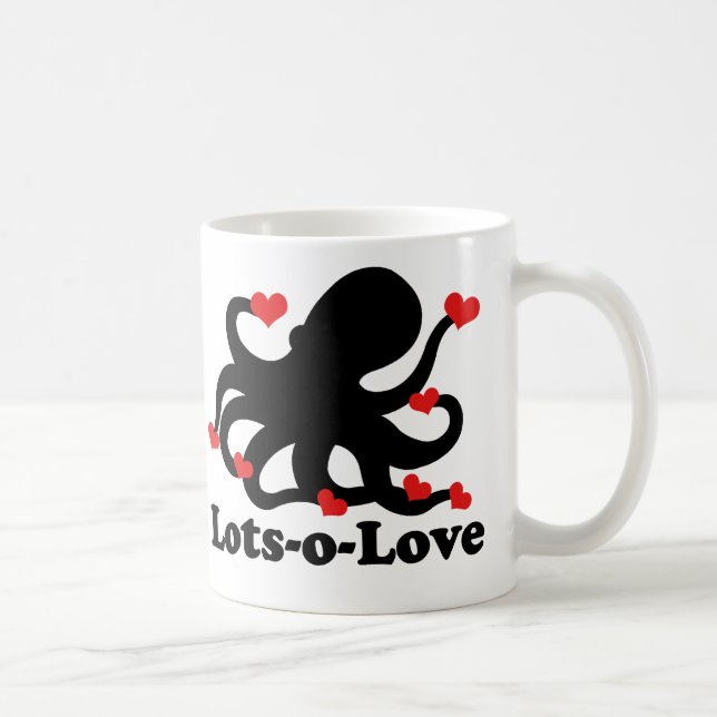 Oktopus hat eine große Liebe Tasse (Rechts)