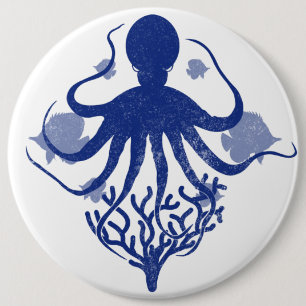 Oktopus (heller Hintergrund) Button
