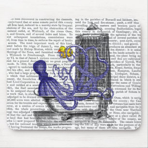 Oktopus im Bad 2 Mousepad