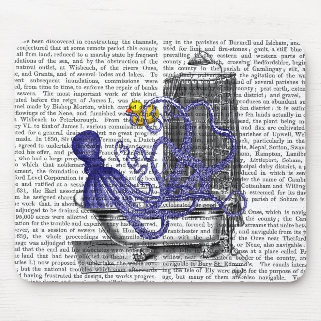 Oktopus im Bad 2 Mousepad (Vorne)