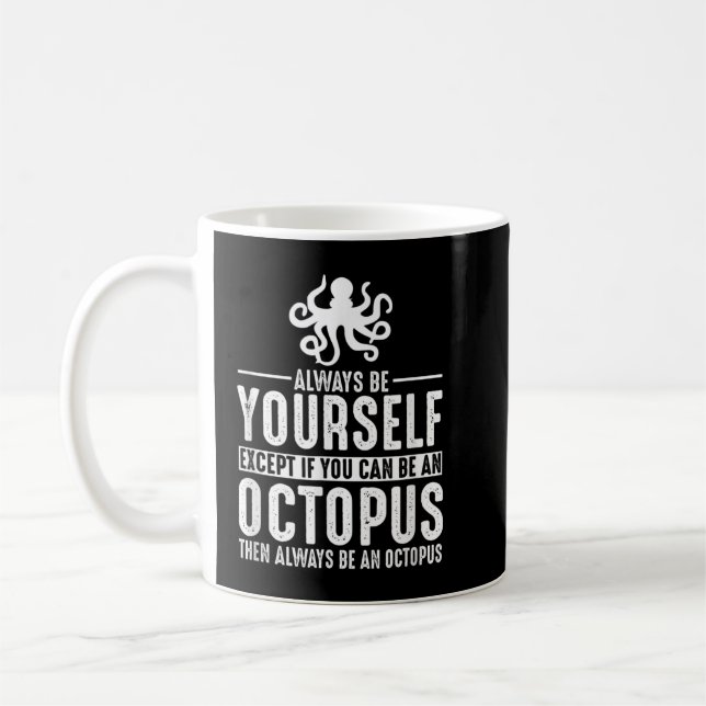Oktopus immer selbst sein kaffeetasse (Links)