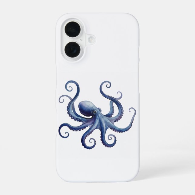 Oktopus iPhone 16 Hülle (Rückseite)