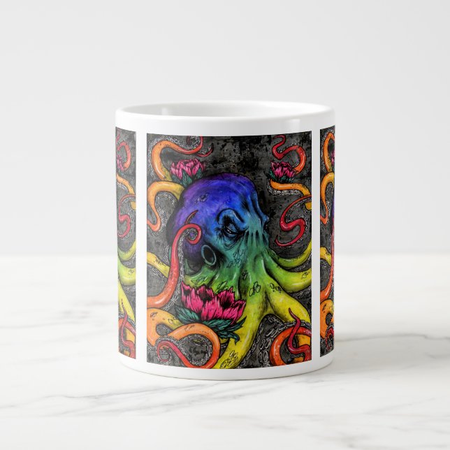 Oktopus Jumbo-Tasse (Vorderseite)