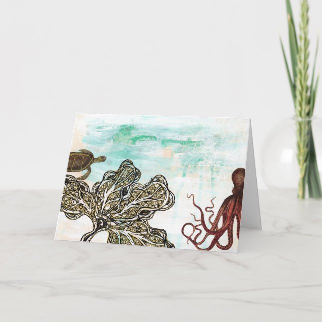 Oktopus Karte (Vorderseite)