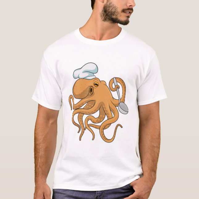 Oktopus Koch T-Shirt (Vorderseite)