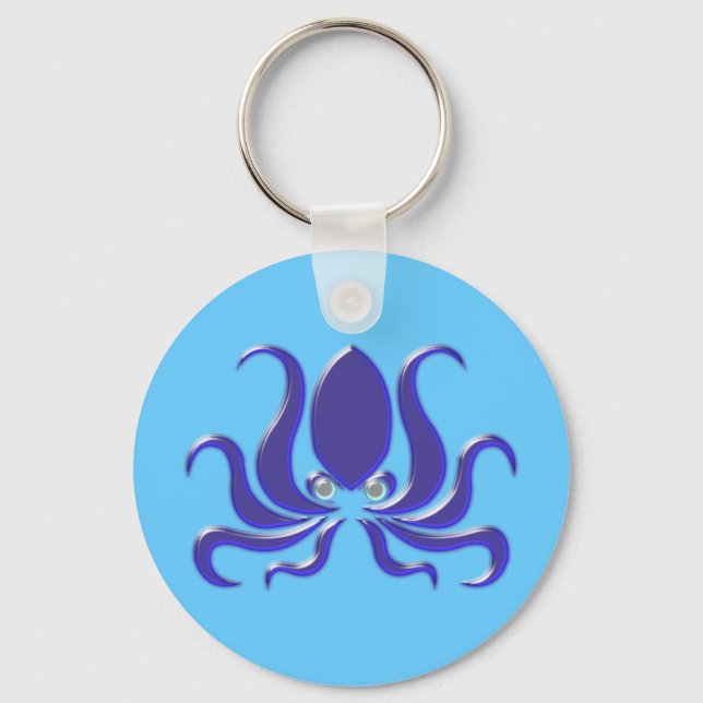 Oktopus Krake octopus kraken Schlüsselanhänger (Vorderseite)