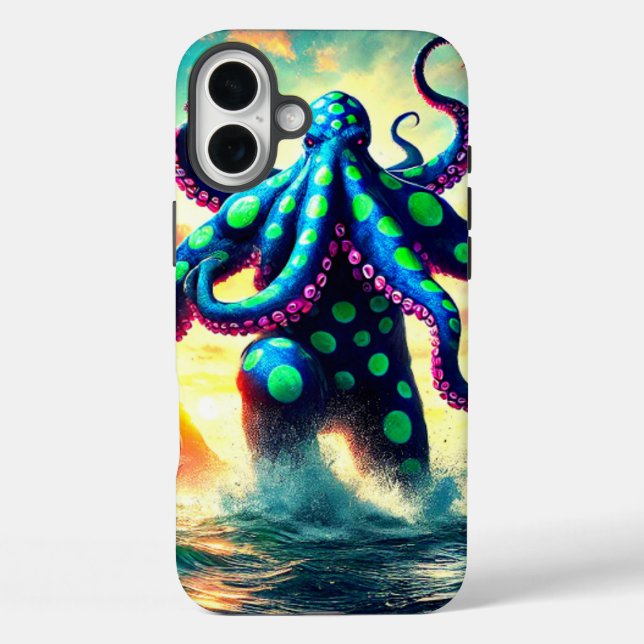 Oktopus-Kreatur-Handy-Fall Case-Mate iPhone Hülle (Rückseite)