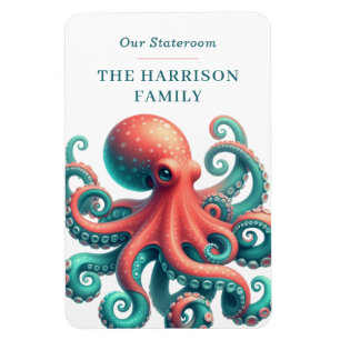 Oktopus Kreuzfahrtschiff Kabine Magnet