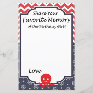 Oktopus Lieblingsgedächtnis der Geburtstagskarze