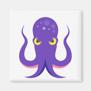 Oktopus Lila Tintenfisch Magnet