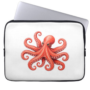 Oktopus Meer Leben Ozean Tier Design Laptopschutzhülle
