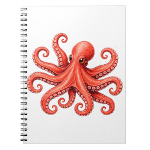 Oktopus Meer Leben Ozean Tier Design Notizblock