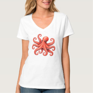 Oktopus Meer Leben Ozean Tier Design T-Shirt