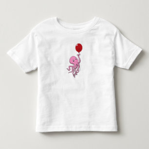 Oktopus mit Ballon Kleinkind T-shirt