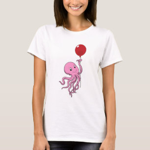 Oktopus mit Ballon T-Shirt