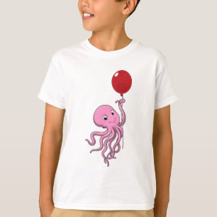 Oktopus mit Ballon T-Shirt