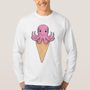 Oktopus mit Eiscreme T-Shirt