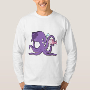 Oktopus mit Fisch.PNG T-Shirt