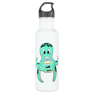 Oktopus mit Flasche Milch Edelstahlflasche