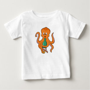 Oktopus mit Flasche.PNG Baby T-shirt