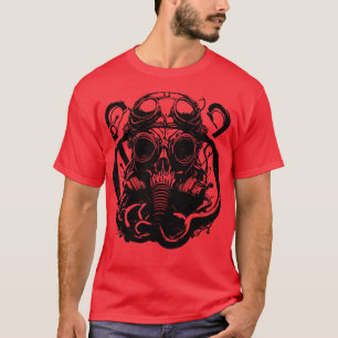 Oktopus mit Gasmaske T-Shirt