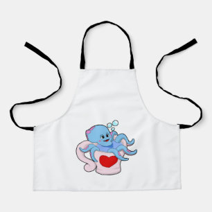 Oktopus mit Herzschlag.PNG Schürze