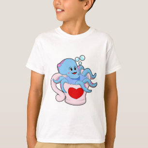 Oktopus mit Herzschlag.PNG T-Shirt