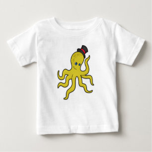 Oktopus mit Hut Baby T-shirt