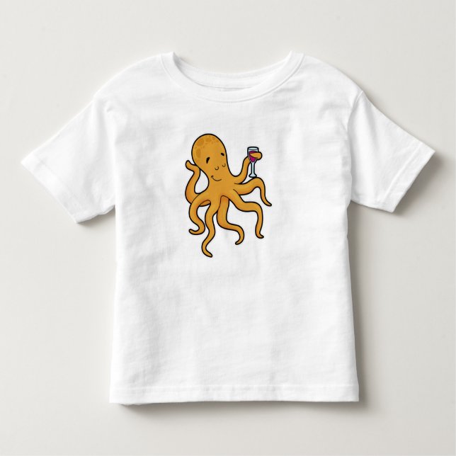 Oktopus mit Juckreiz Kleinkind T-shirt (Vorderseite)