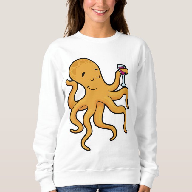 Oktopus mit Juckreiz Sweatshirt (Vorderseite)