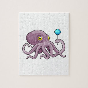 Oktopus mit Lollipop Puzzle