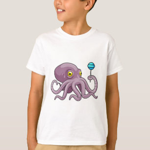 Oktopus mit Lollipop T-Shirt