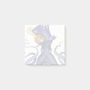 Oktopus mit Nautikhut Post-it Klebezettel