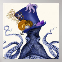 Oktopus mit Nautikhut