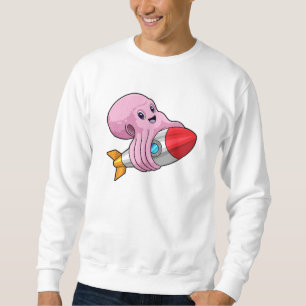Oktopus mit Rakete Sweatshirt