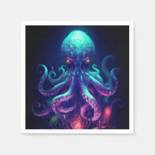 Oktopus Mythische Nautik unter Meereslebewesen Serviette