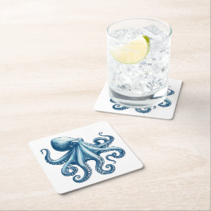 Oktopus Nautischer Untersetzer