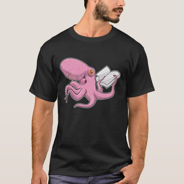 Oktopus-Nerd T-Shirt (Vorderseite)