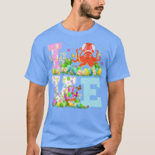 Oktopus Ostereier Jagd Sonnige Liebe Oktopus Oster T-Shirt