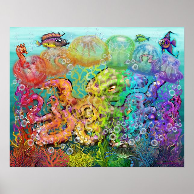 Oktopus Poster (Vorne)