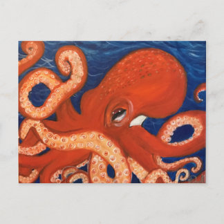 Oktopus Postkarte