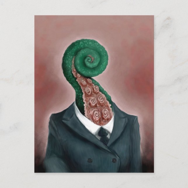 Oktopus Postkarte (Vorderseite)
