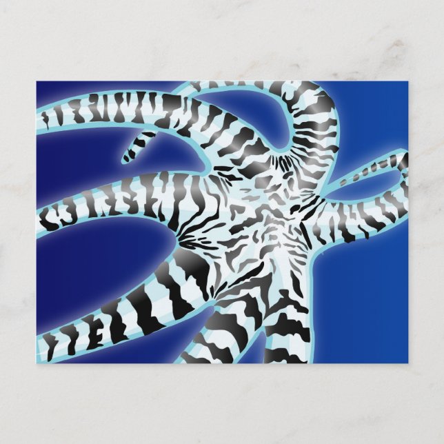 Oktopus Postkarte (Vorderseite)