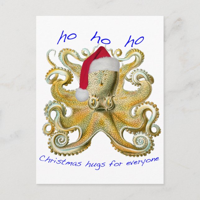 Oktopus Postkarte (Vorderseite)