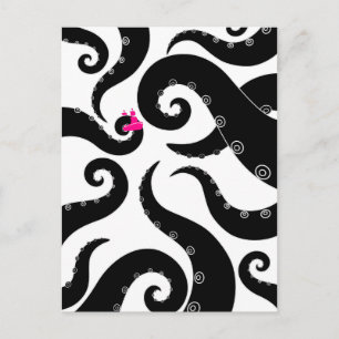 Oktopus Postkarte