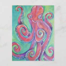Oktopus-Postkarte Postkarte