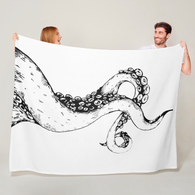 Oktopus-Tentakel-Decke Fleecedecke (Beispiel)
