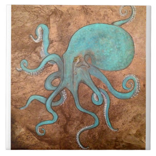 Oktopus Tile-Backsplantat Fliese