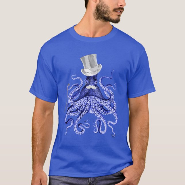 Oktopus über Stadt T-Shirt (Vorderseite)