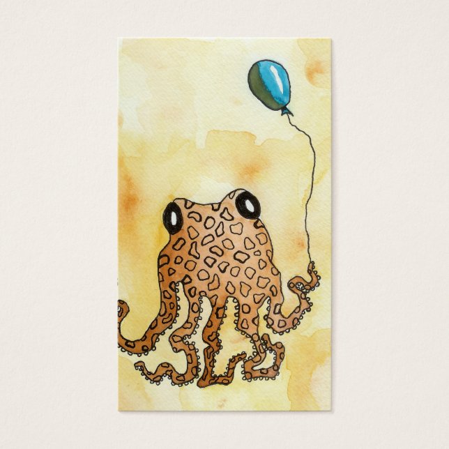 Oktopus- und BallongiftTags (Vorderseite)